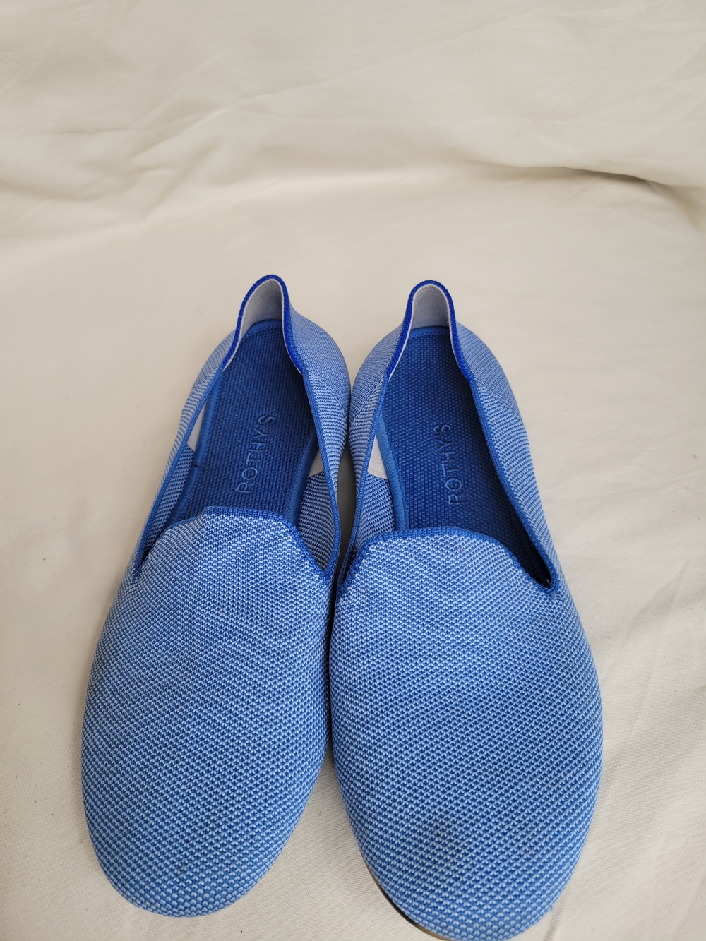Rothy's Blue Knit Daily Loafer Slip-On Flats